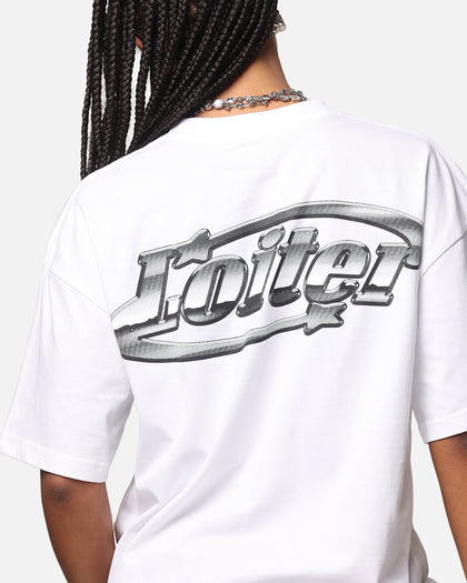 Loiter Chrome Logo T-Shirt White