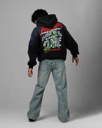 Loiter Inferno Zip Hoodie Vintage Black