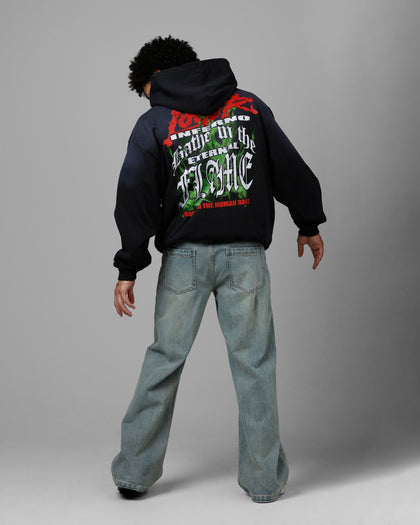 Loiter Inferno Zip Hoodie Vintage Black