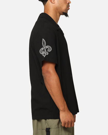 XXIII Fleur Linen Button Up Shirt Black