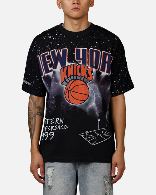 Mitchell & Ness New York Knicks Skyline T-Shirt Faded Black