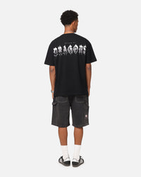 73Studio X Game Of Thrones Mother Of Dragons Vintage T-Shirt Black Acidwash