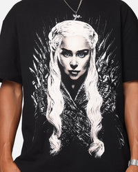 73Studio X Game Of Thrones Mother Of Dragons Vintage T-Shirt Black Acidwash