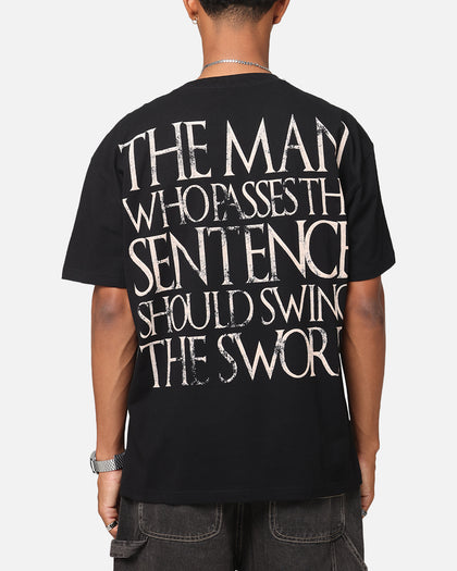 Goat Crew X Game Of Thrones Ned Stark Vintage T-Shirt Black Acidwash