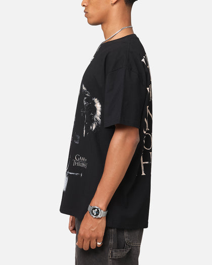 Goat Crew X Game Of Thrones Ned Stark Vintage T-Shirt Black Acidwash