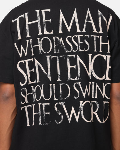 Goat Crew X Game Of Thrones Ned Stark Vintage T-Shirt Black Acidwash