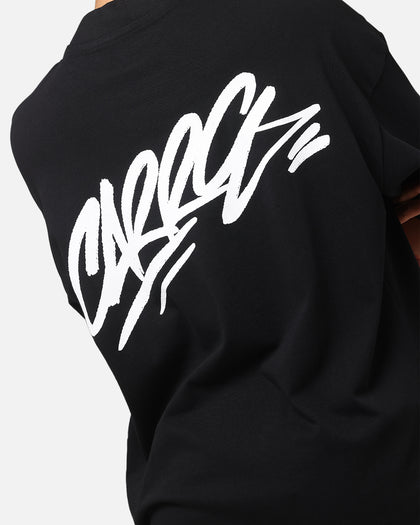 Carre Tag Mock Neck T-Shirt Black