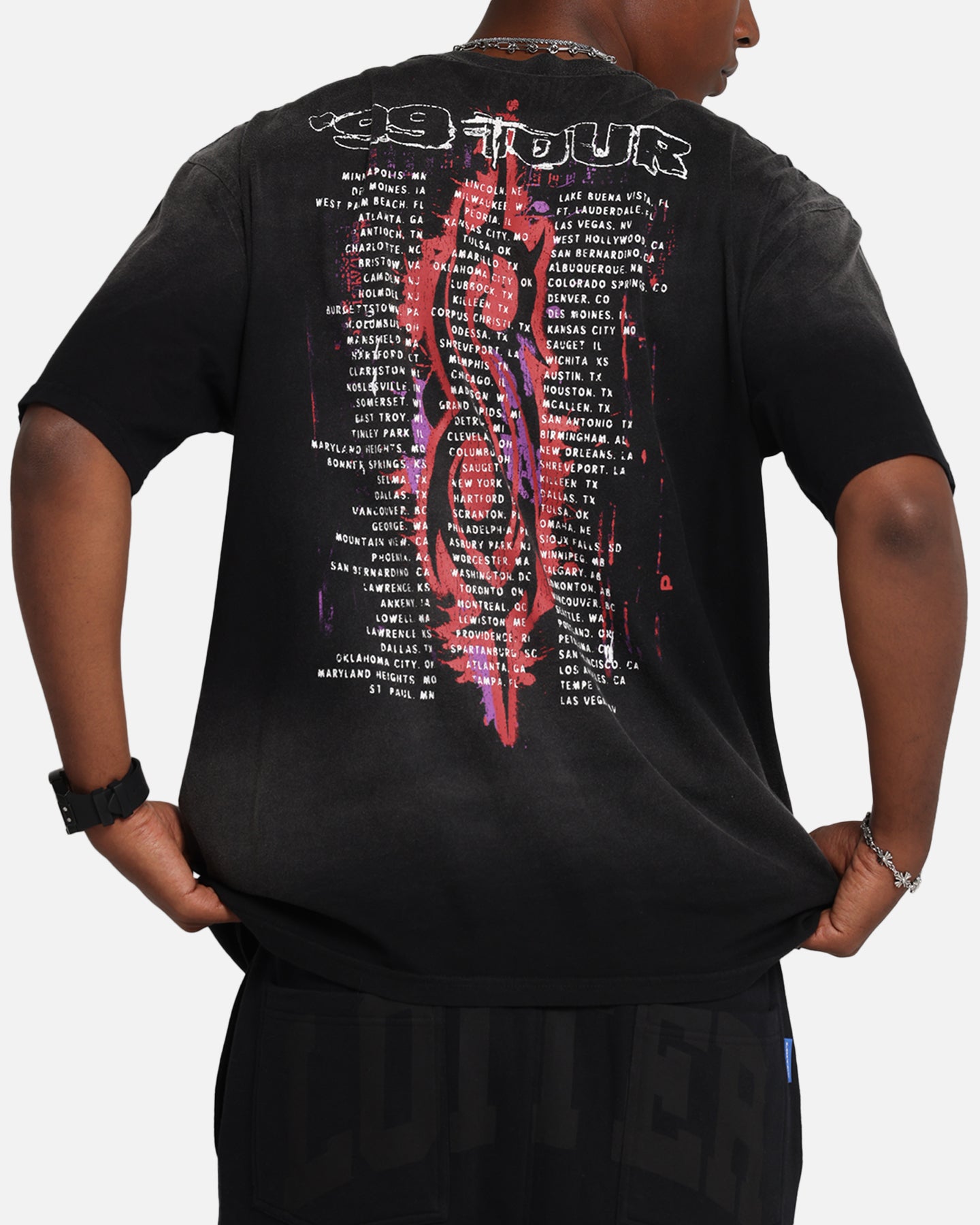 Slipknot Slipknot Blacked Out T-Shirt Washed Black | Culture Kings US