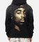 Tupac Super Fade Hoodie Washed Black