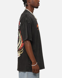 Ed Hardy Horse Power Vintage T-Shirt Black Acidwash