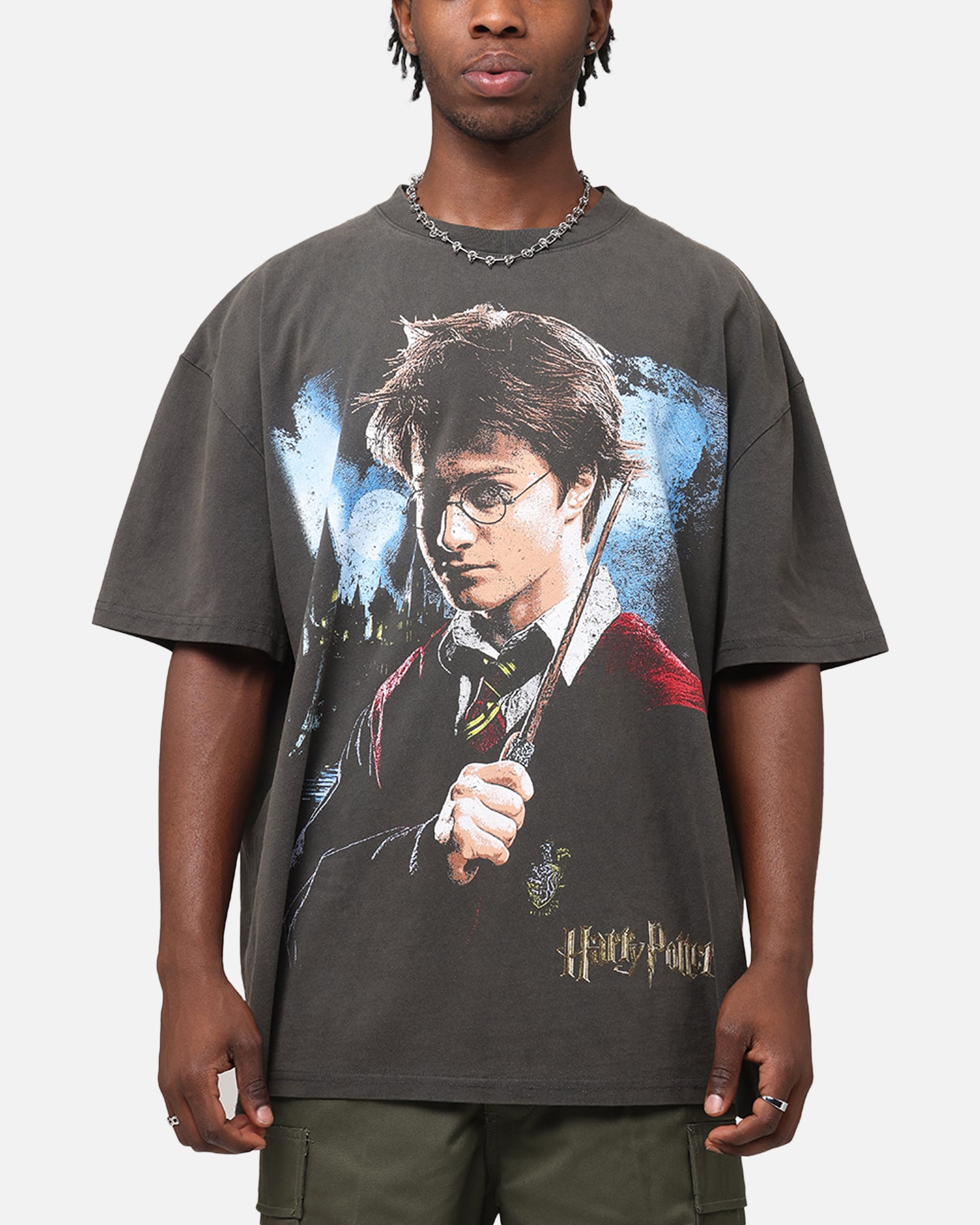 Goat Crew X Harry Potter Heavy T-Shirt Black Wash | Culture Kings US