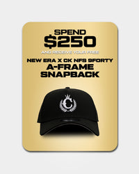 New Era X Culture Kings 9FORTY A-Frame Snapback Black/White