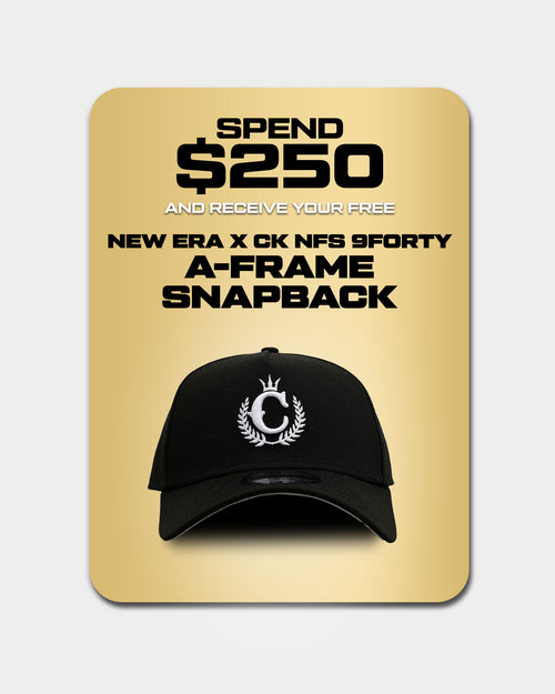 New Era X Culture Kings 9FORTY A-Frame Snapback Black/White
