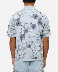 Saint Morta Poison Ivy Boxy Denim Shirt Mid Blue
