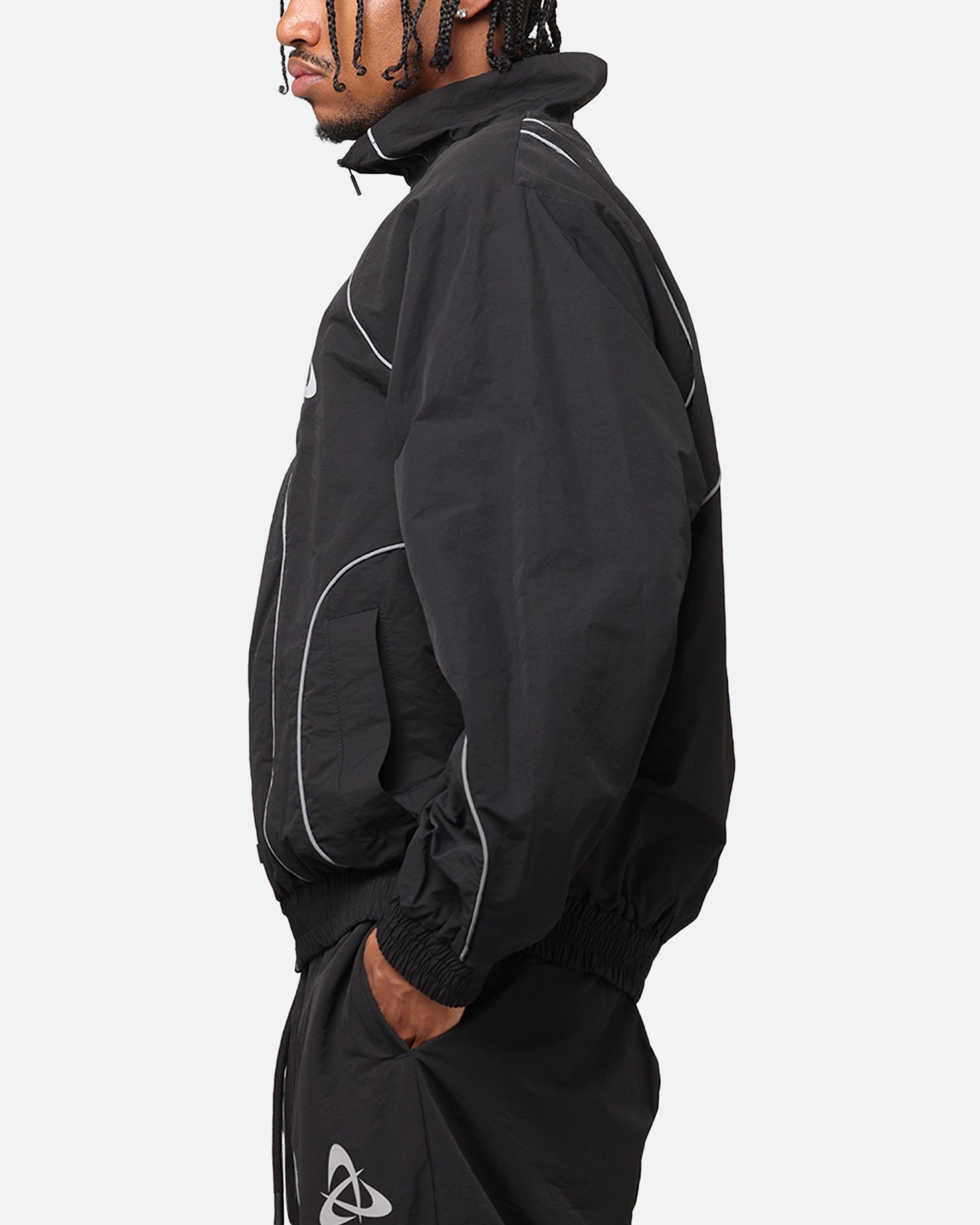 The Anti Order Stereo Nylon Track Jacket Black | Culture Kings US