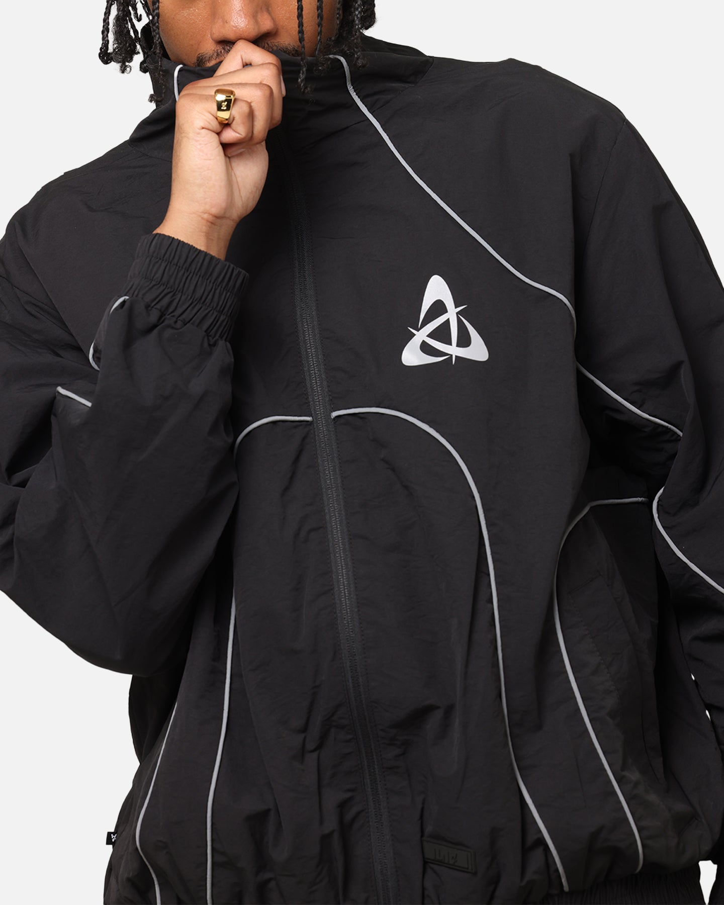 The Anti Order Stereo Nylon Track Jacket Black | Culture Kings US