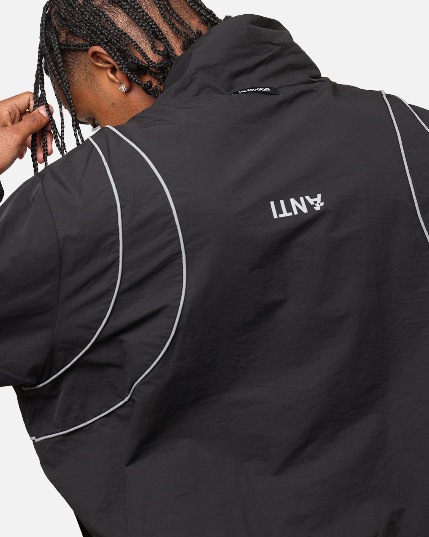 The Anti Order Stereo Nylon Track Jacket Black | Culture Kings US