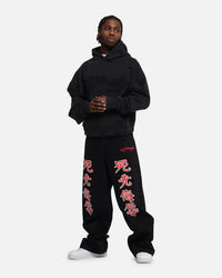 Ed Hardy Distressed Hoodie Black