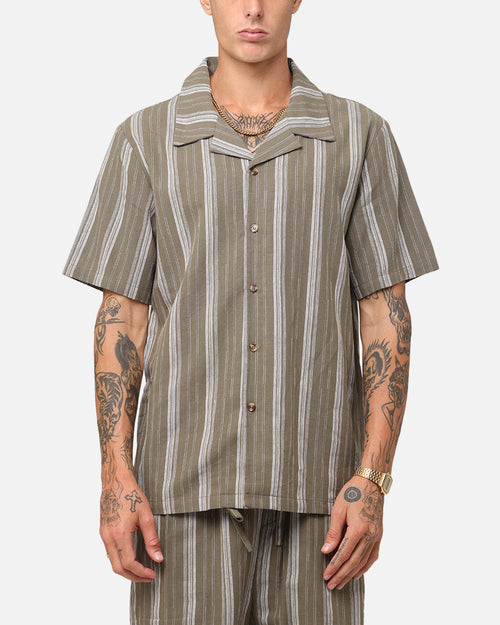 XXIII Condesa Linen Button Up Shirt Olive
