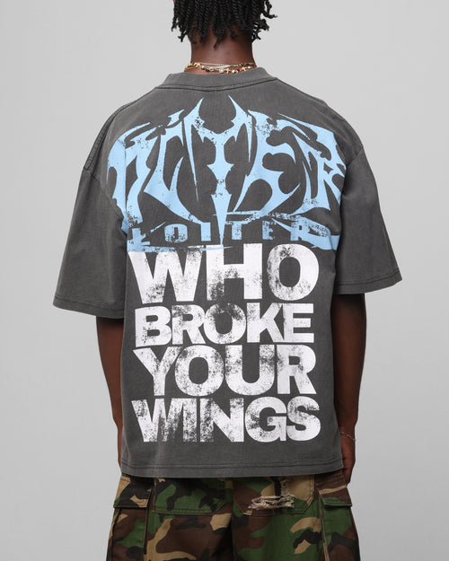 Loiter Angel Number Vintage T-Shirt Charcoal