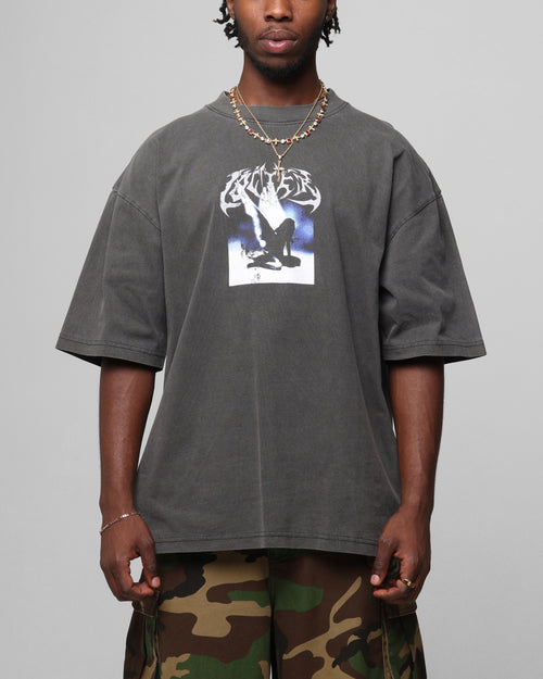 Loiter Angel Number Vintage T-Shirt Charcoal