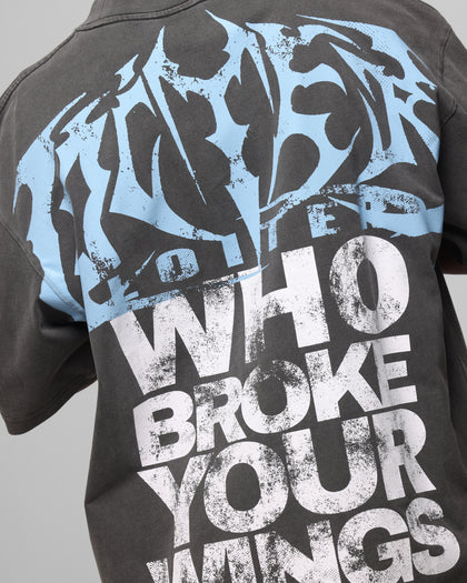 Loiter Angel Number Vintage T-Shirt Charcoal