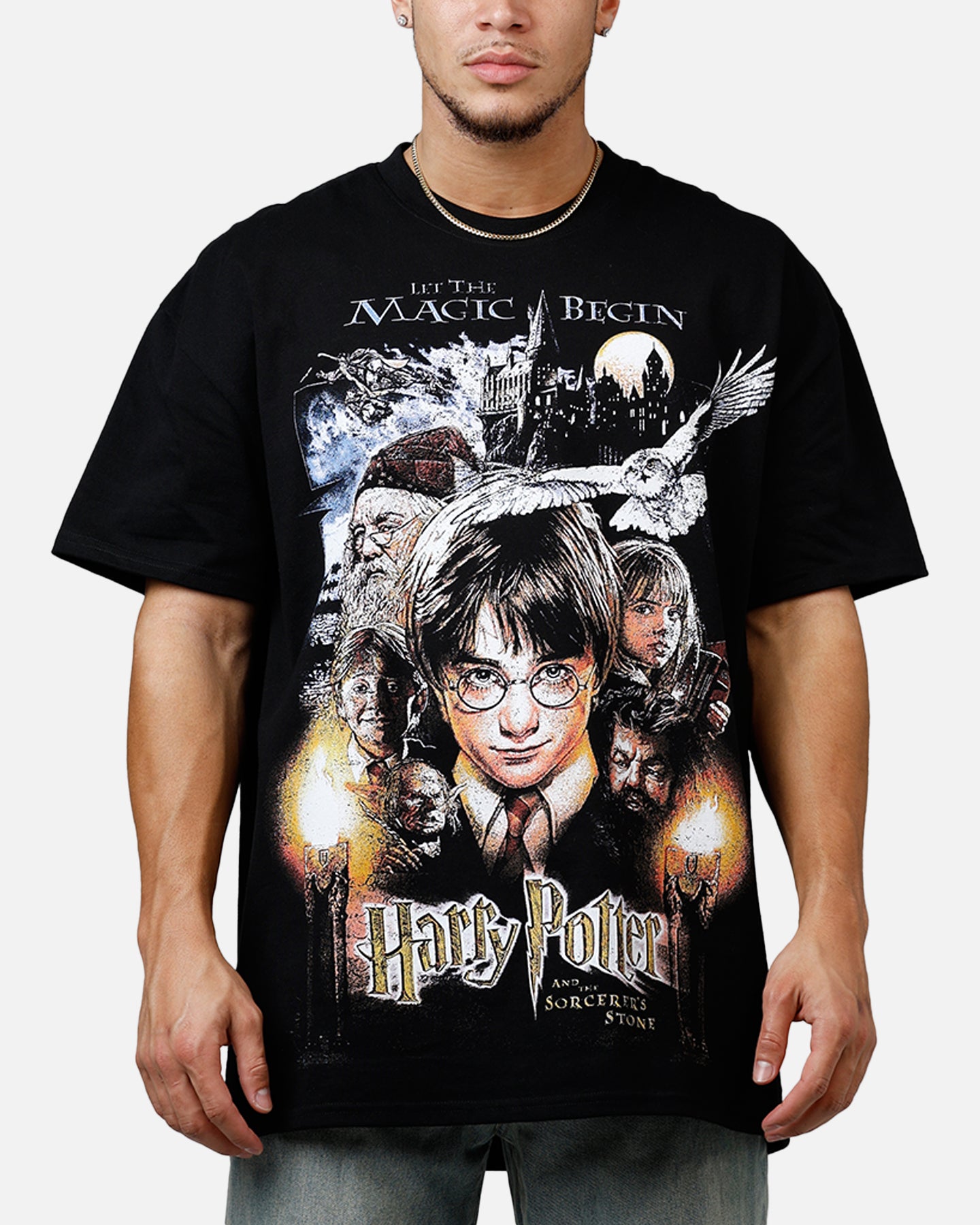 T-shirt Harry Potter 'Counter Curse' – Bleu, Taille S – Unisexe Adulte (Très Bon état)