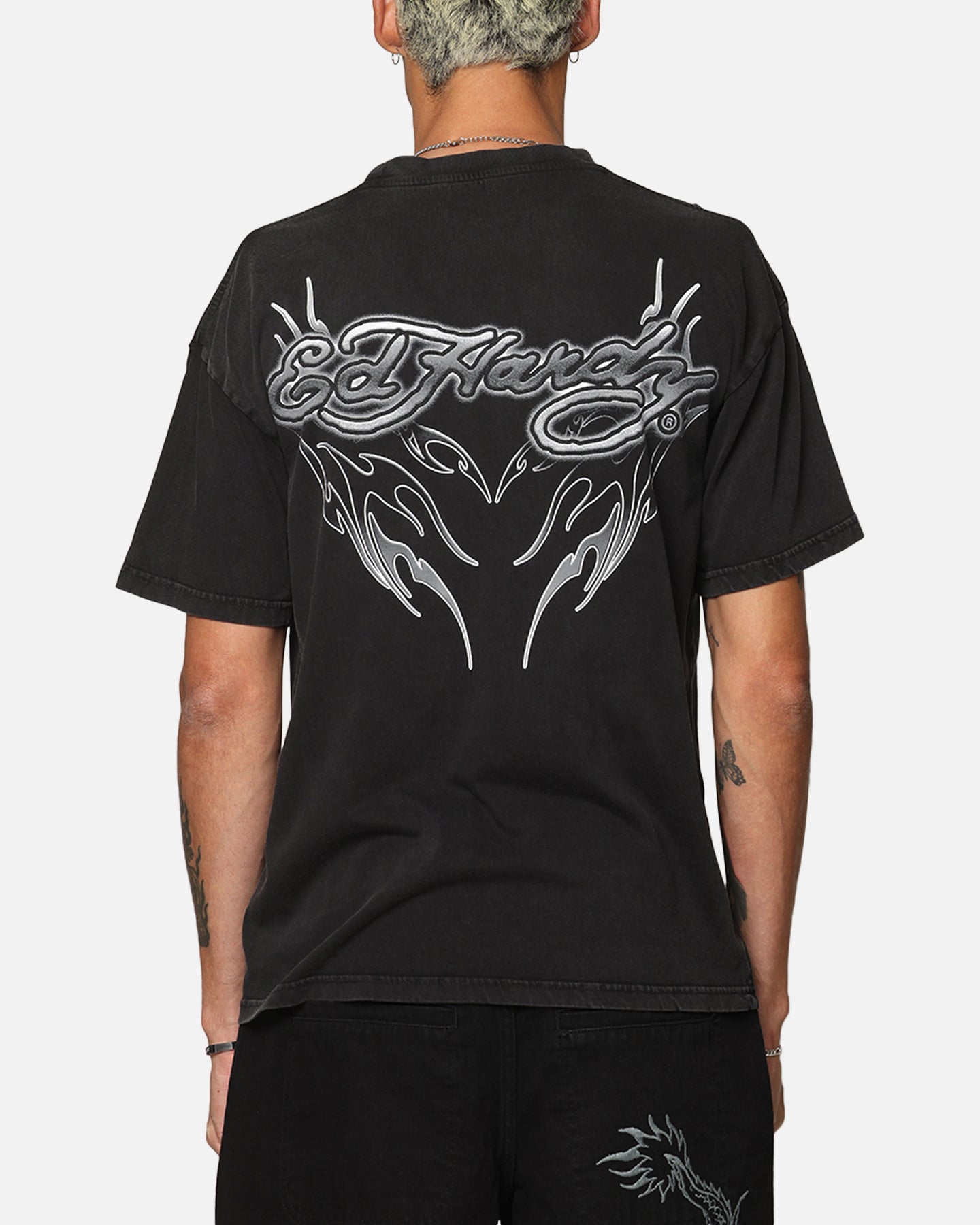 【Sculptor X Ed Hardy】オフショルTシャツ ブラック ED HARDY Womens Off The Shoulder Top - BLACK | Tillys