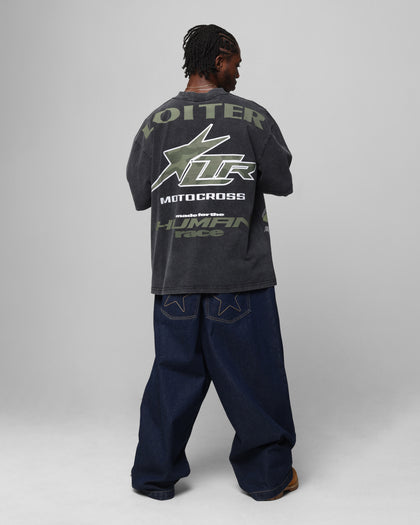 Loiter Motocross Vintage T-Shirt Vintage Black