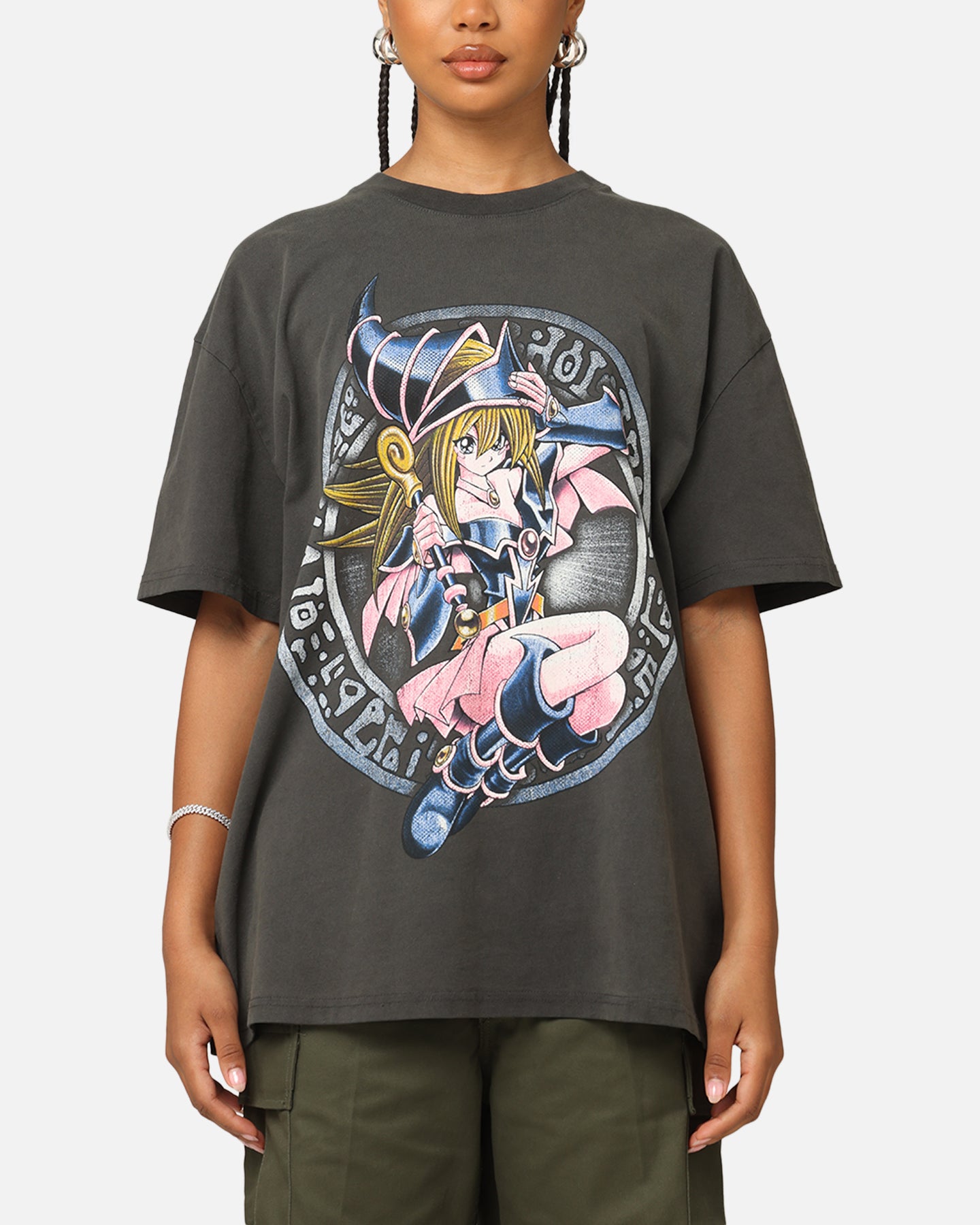 Goat Crew X Yu-Gi-Oh! Dark Magician Girl Card Heavy T-Shirt Black