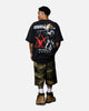 Goat Crew X Halo Halo Reach Emilie Big Head Vintage T-Shirt Black Acidwash