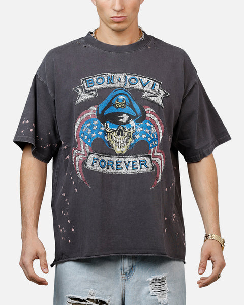 Bravado Bon Jovi Forever T-Shirt Washed Black | Culture Kings US