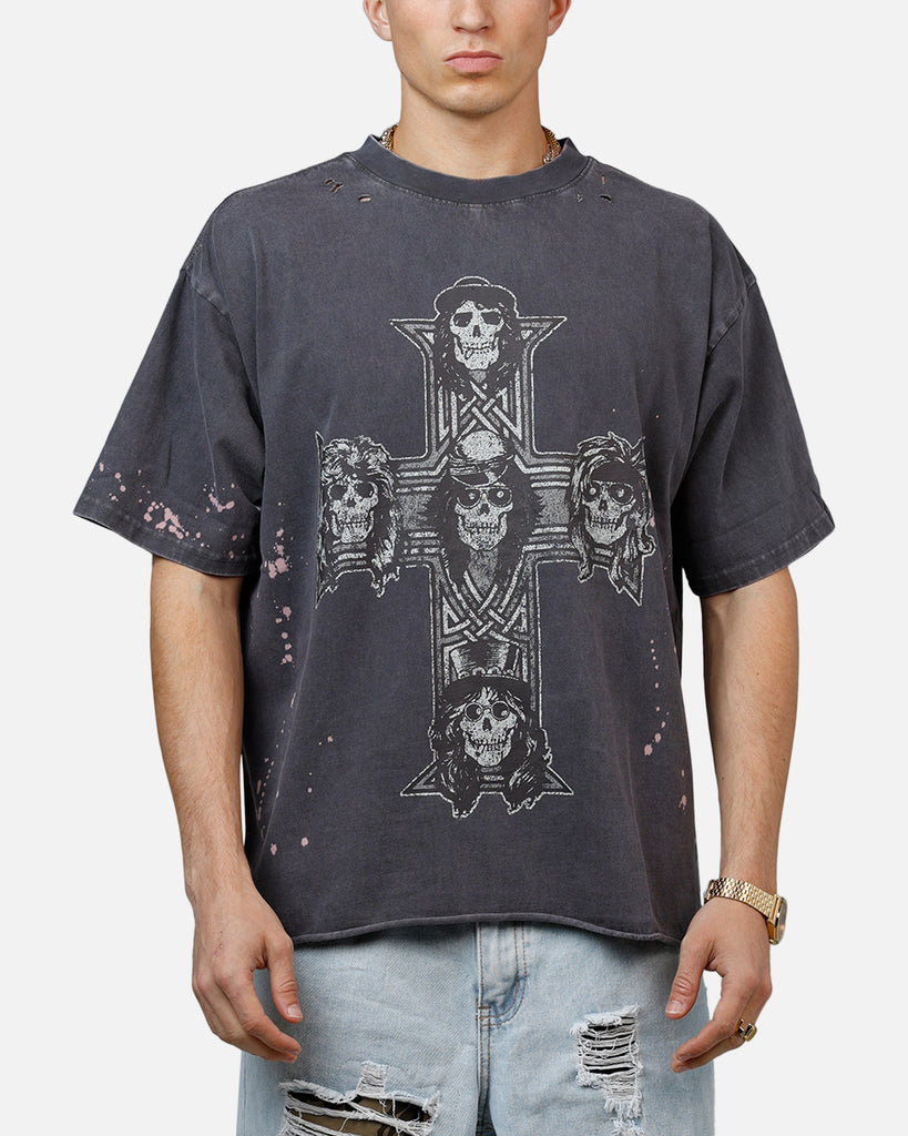 Bravado Guns N Roses Cross T-Shirt Washed Black | Culture Kings US