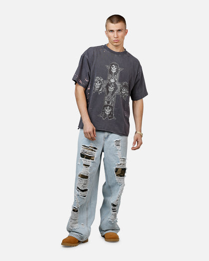 Bravado Guns N Roses Cross T-Shirt Washed Black