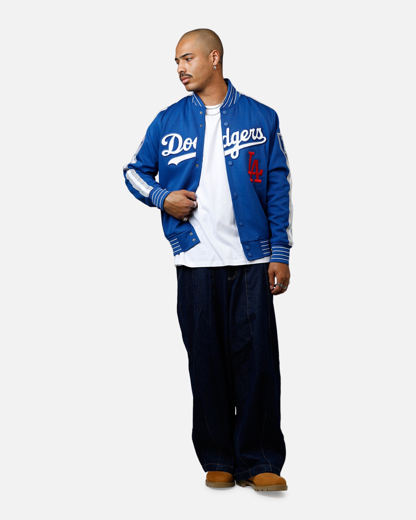 Pro Standard Los Angeles Dodgers Double Knit Jacket Blue | Culture