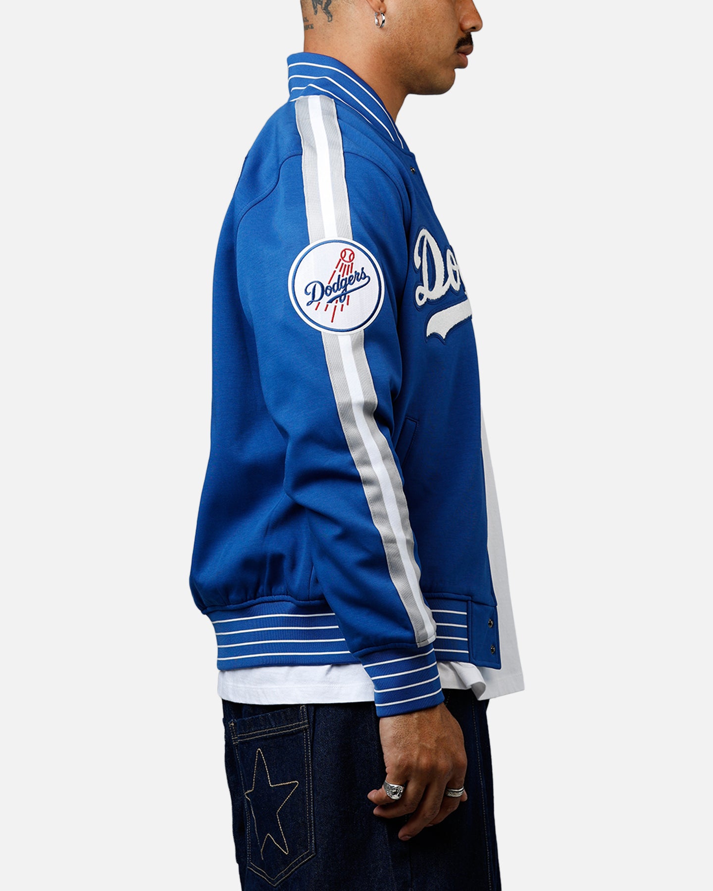 Pro Standard Los Angeles Dodgers Double Knit Jacket Blue | Culture