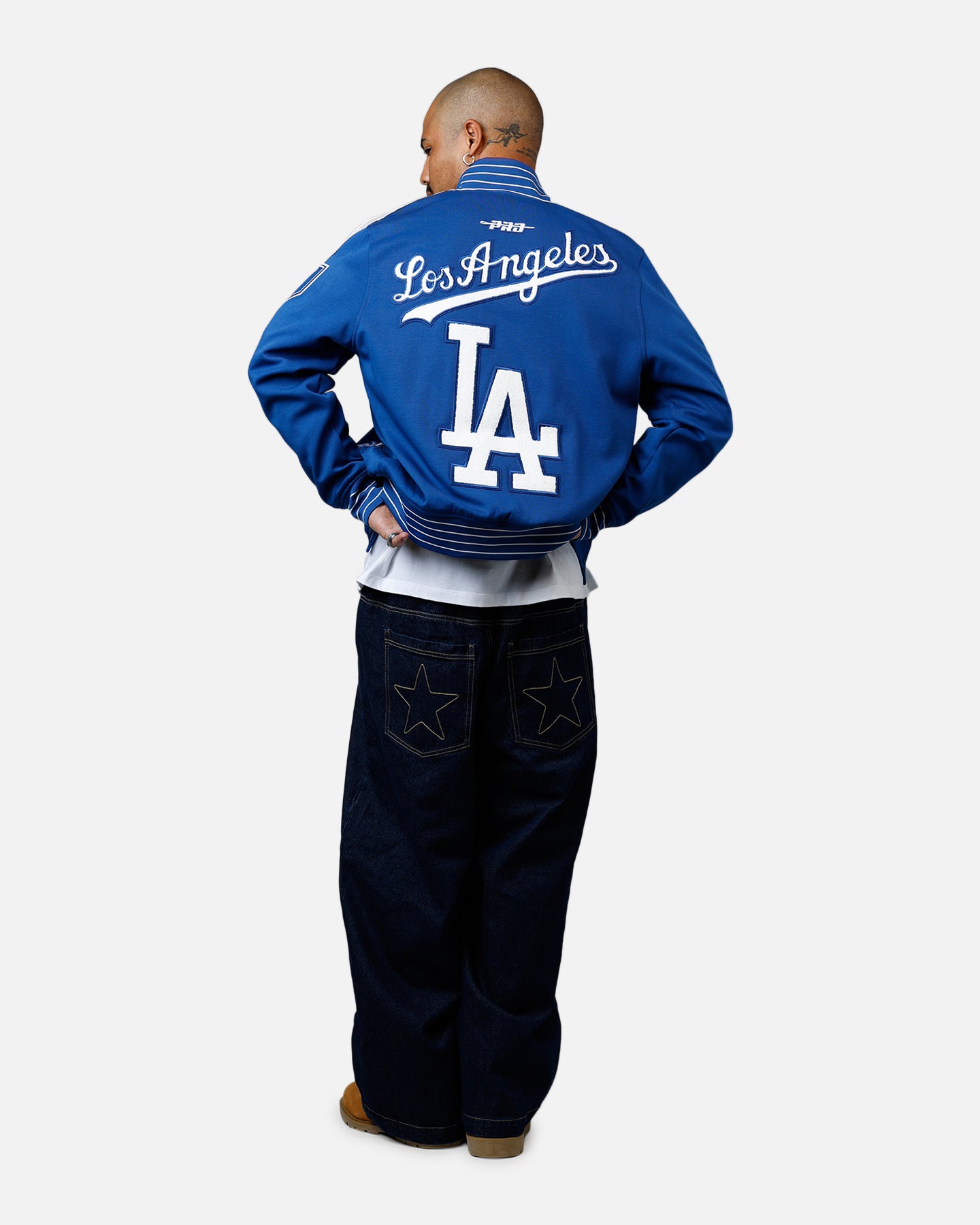 Pro Standard Los Angeles Dodgers Double Knit Jacket Blue | Culture