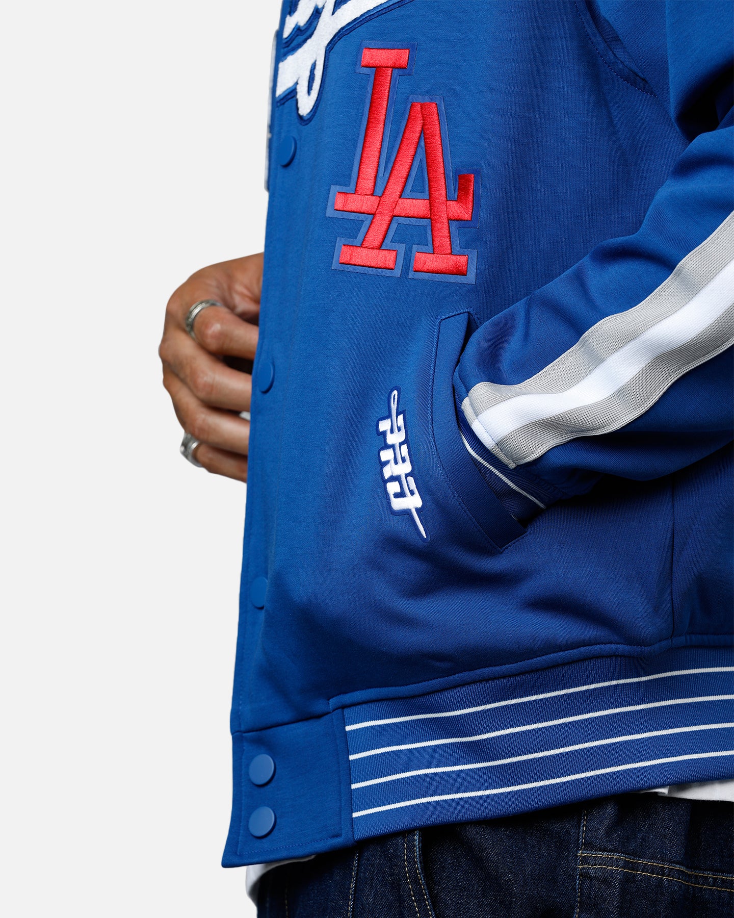 Pro Standard Los Angeles Dodgers Double Knit Jacket Blue | Culture