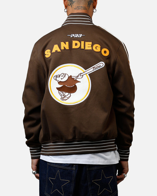 Pro Standard San Diego Padres Double Knit Jacket Brown