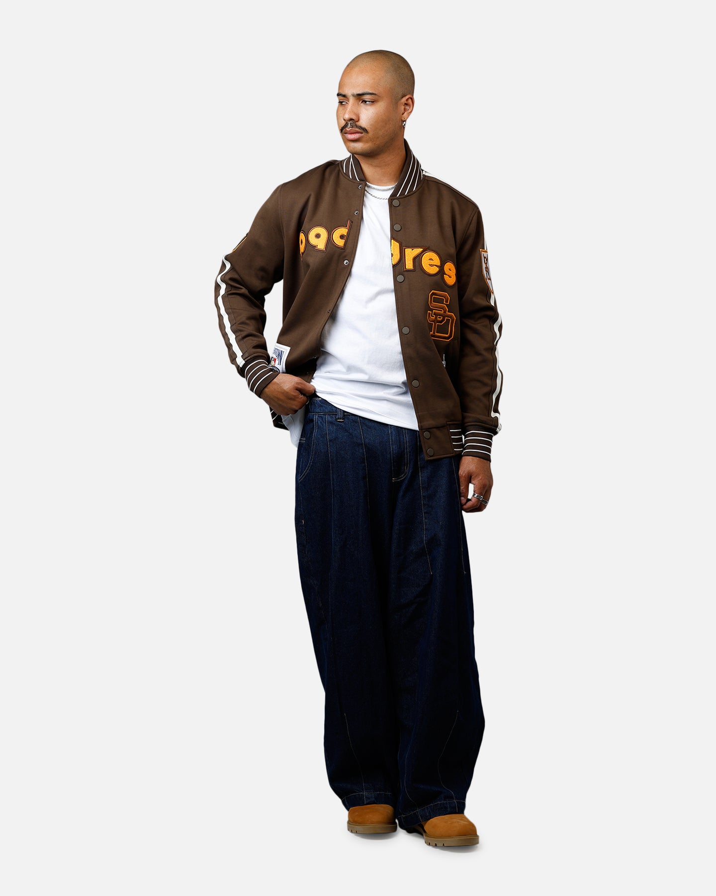 Pro Standard San Diego Padres Double Knit Jacket Brown | Culture