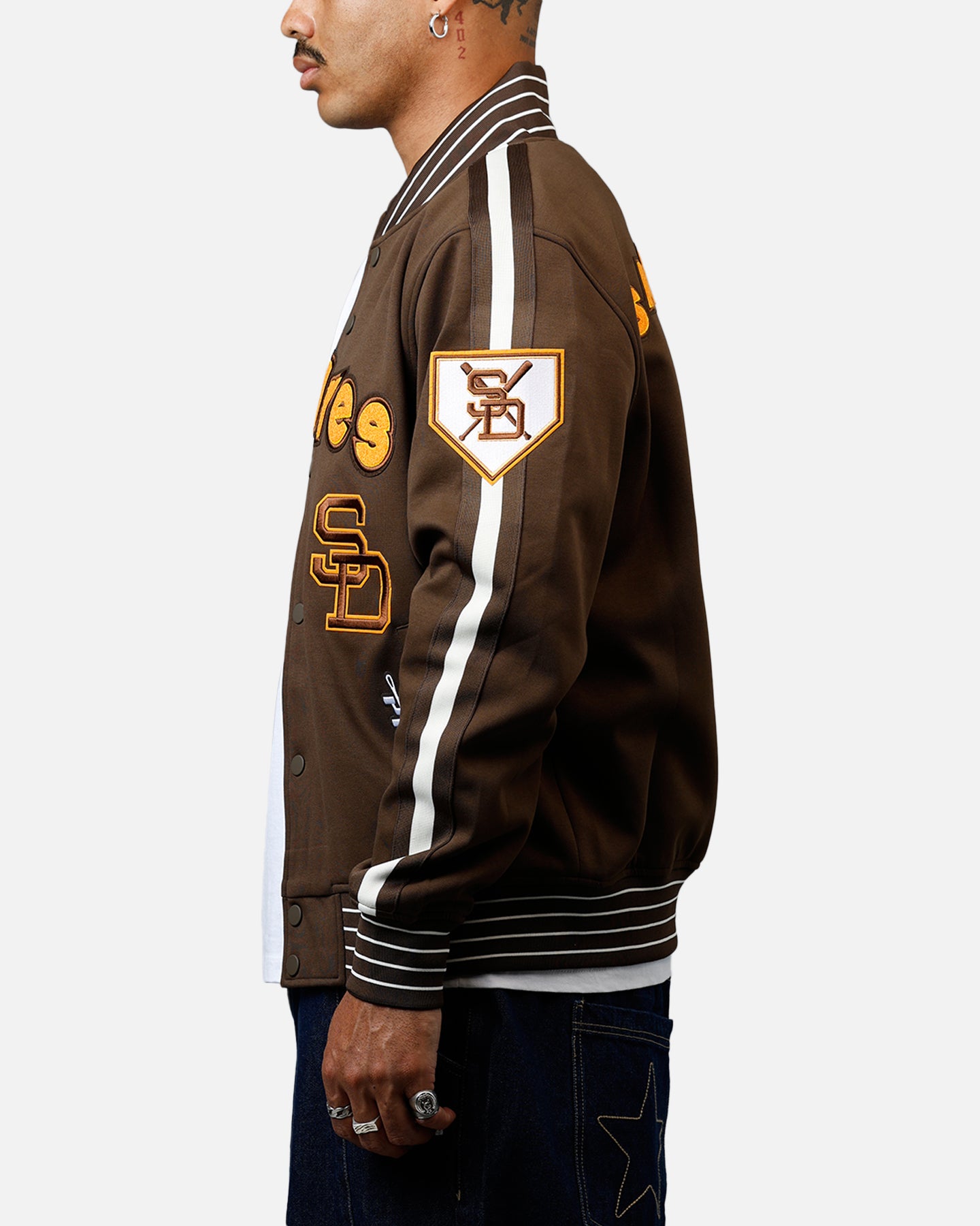 Pro Standard San Diego Padres Double Knit Jacket Brown | Culture