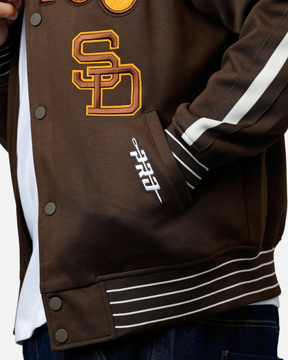Pro Standard San Diego Padres Double Knit Jacket Brown