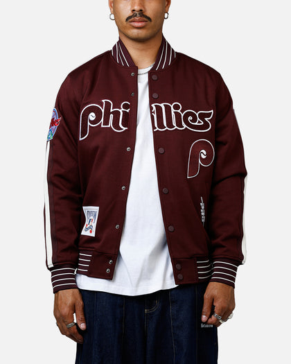 Pro Standard Philadelphia Phillies Double Knit Jacket Burgundy