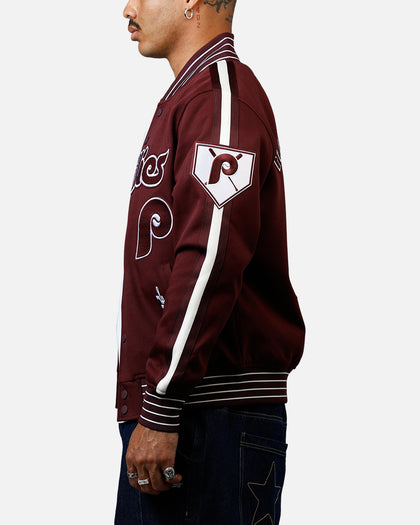 Pro Standard Philadelphia Phillies Double Knit Jacket Burgundy