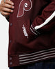 Pro Standard Philadelphia Phillies Double Knit Jacket Burgundy