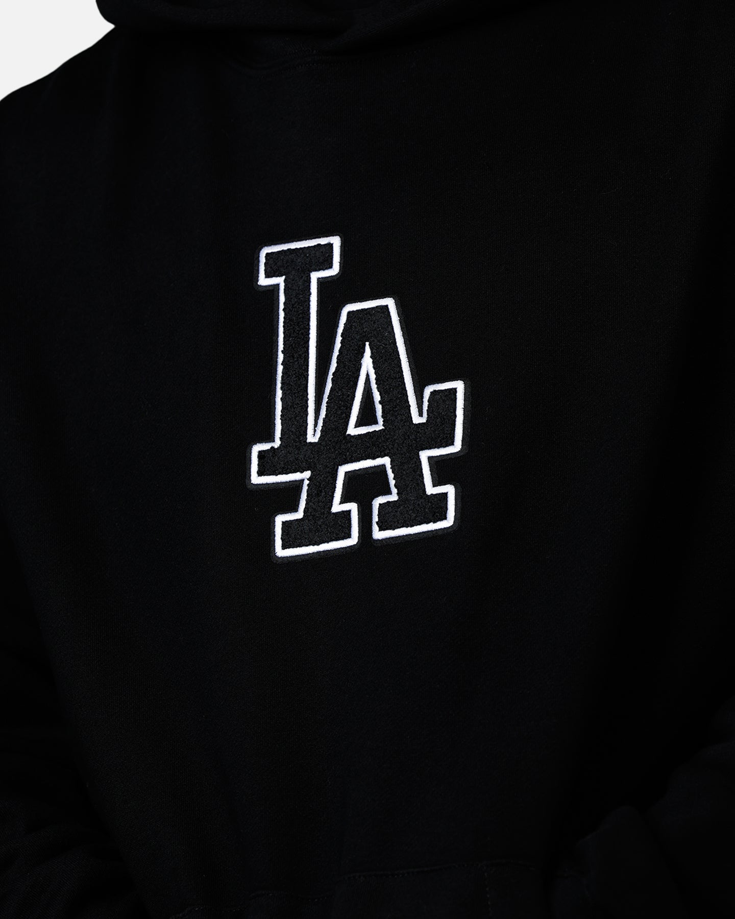 Pro Standard Los Angeles Dodgers Chenille Hoodie Black | Culture