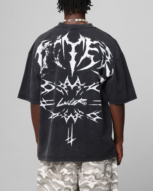 Loiter Metal Stacked Vintage T-Shirt Vintage Black