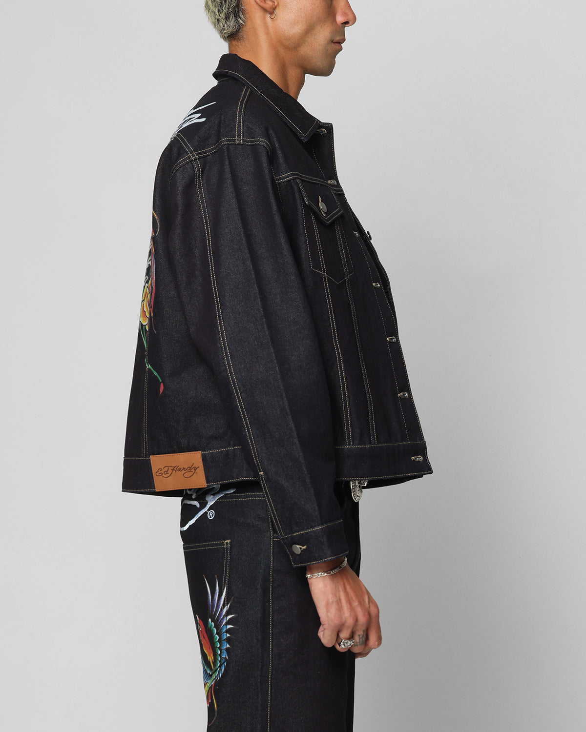 Ed Hardy Denim Jacket Raw Indigo | Culture Kings US