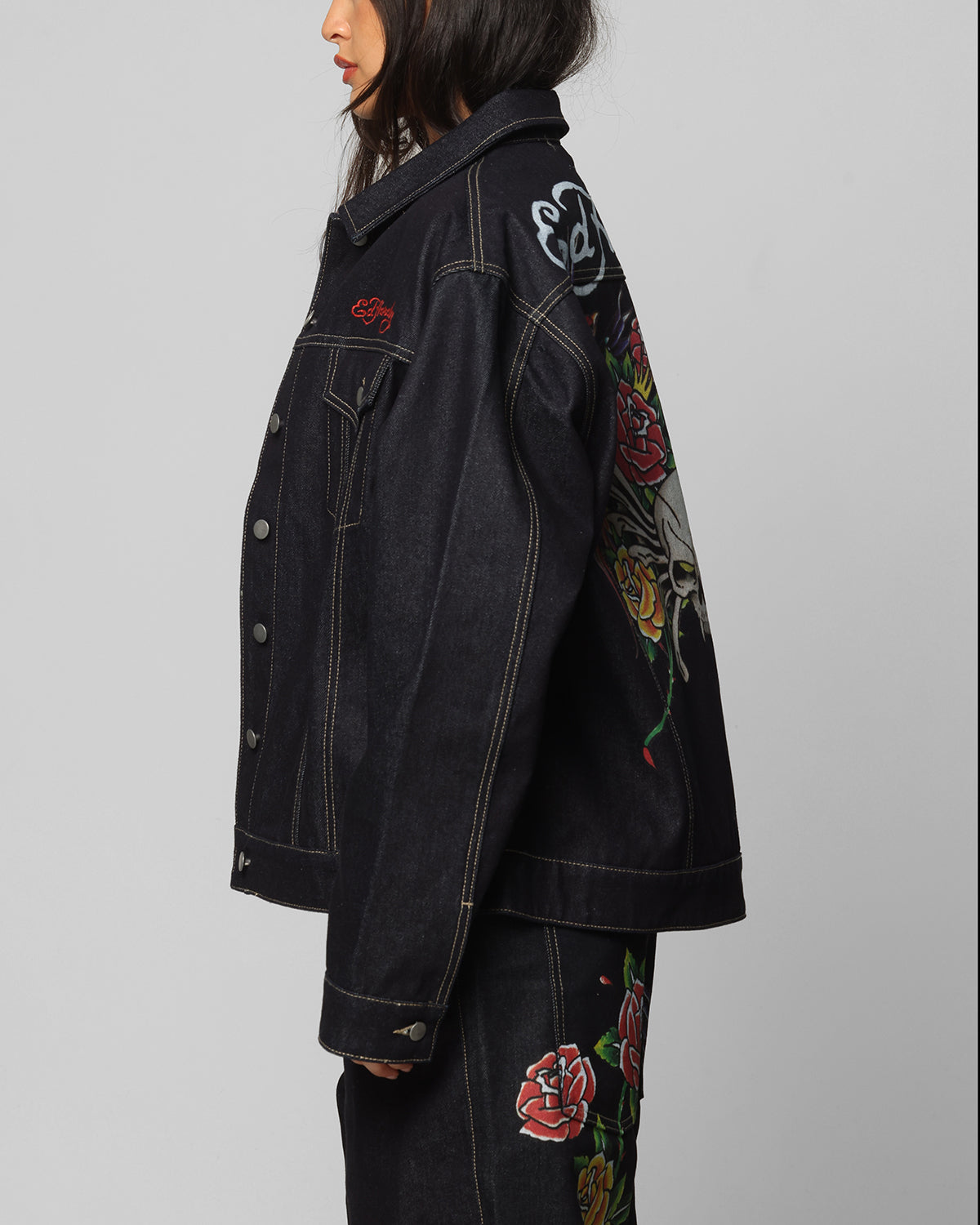 Ed Hardy Denim Jacket Raw Indigo | Culture Kings US