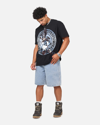 Goat Crew X Yu-Gi-Oh! Dark Magician Card Heavyweight T-Shirt Black